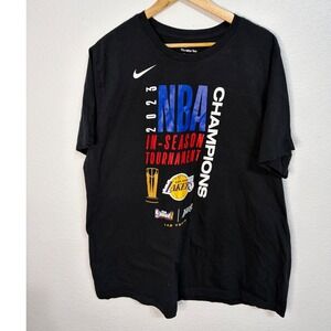 Nike Los Angeles Lakers 2023 NBA In-Season Tournament Champions Shirt Mens XXL